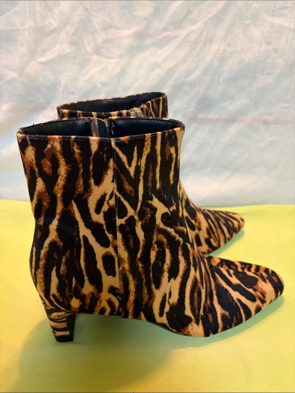 a new day Leopard Print Ankle Boots in Brown and Black